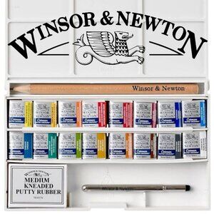 New Winsor & Newton Cotman Watercolor Paints Paint Set Travel Pocket Watercolour
